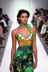 Vivian "Green Dream" Silk Scarf Dress